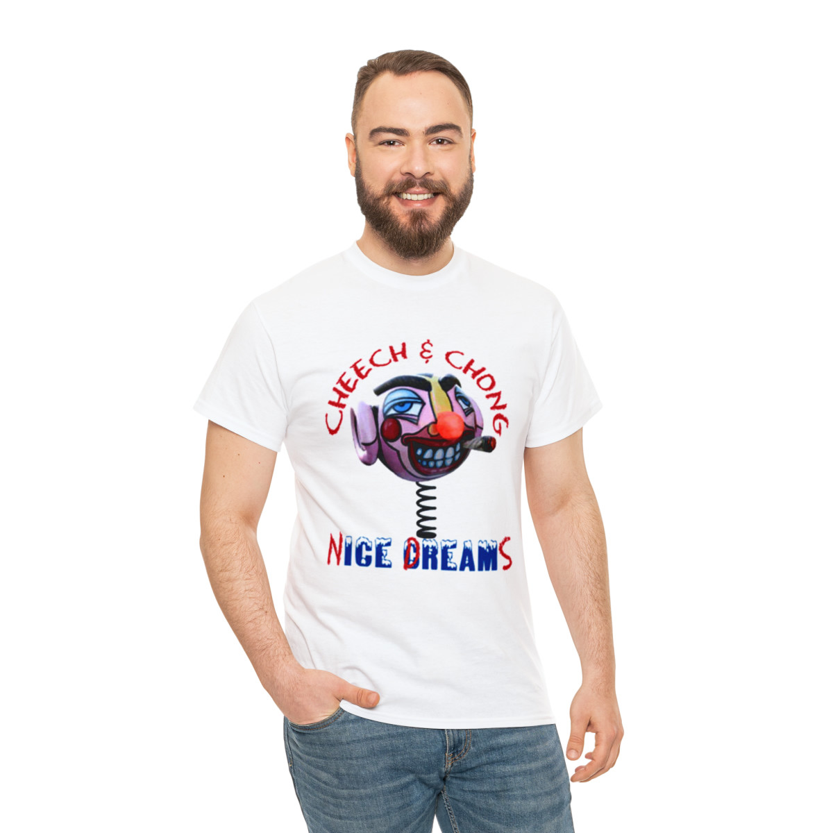 Cheech and Chong Nice Dreams Pothead  Men's Short Sleeve T Shirt