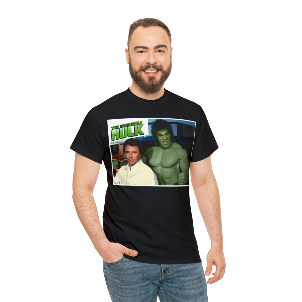 The Incredible Hulk and Dr David Banner 70s tv show Short Sleeve T Shirt