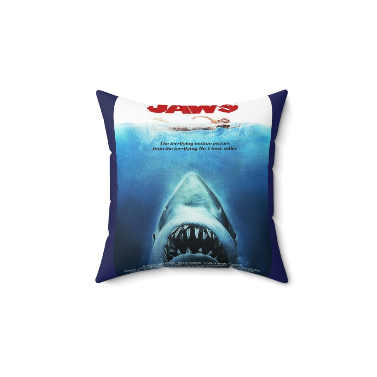 JAWS Spun Polyester Square Pillow