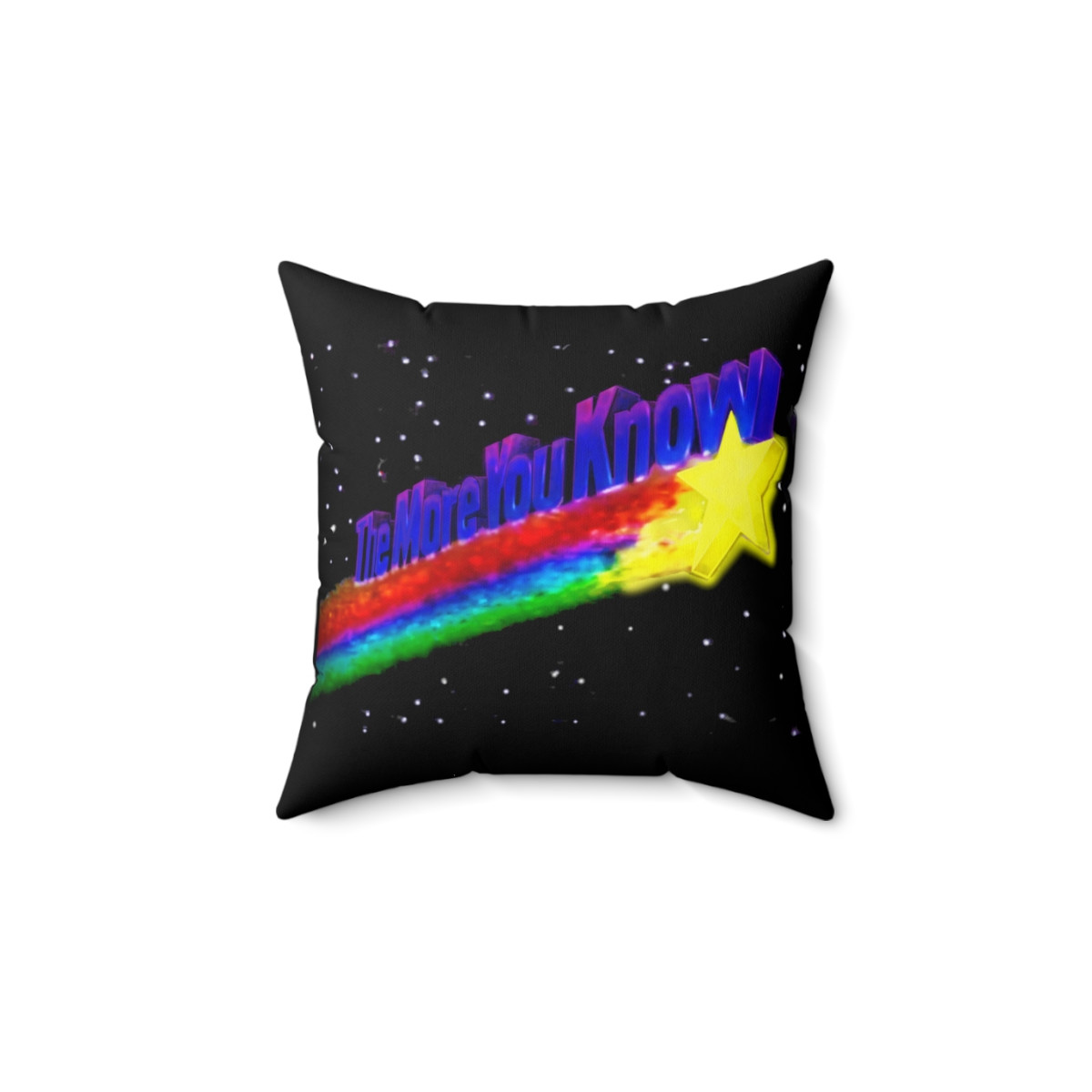 The More You Know retro 80's NBC clip Pillow Spun Polyester Square Pillow gift