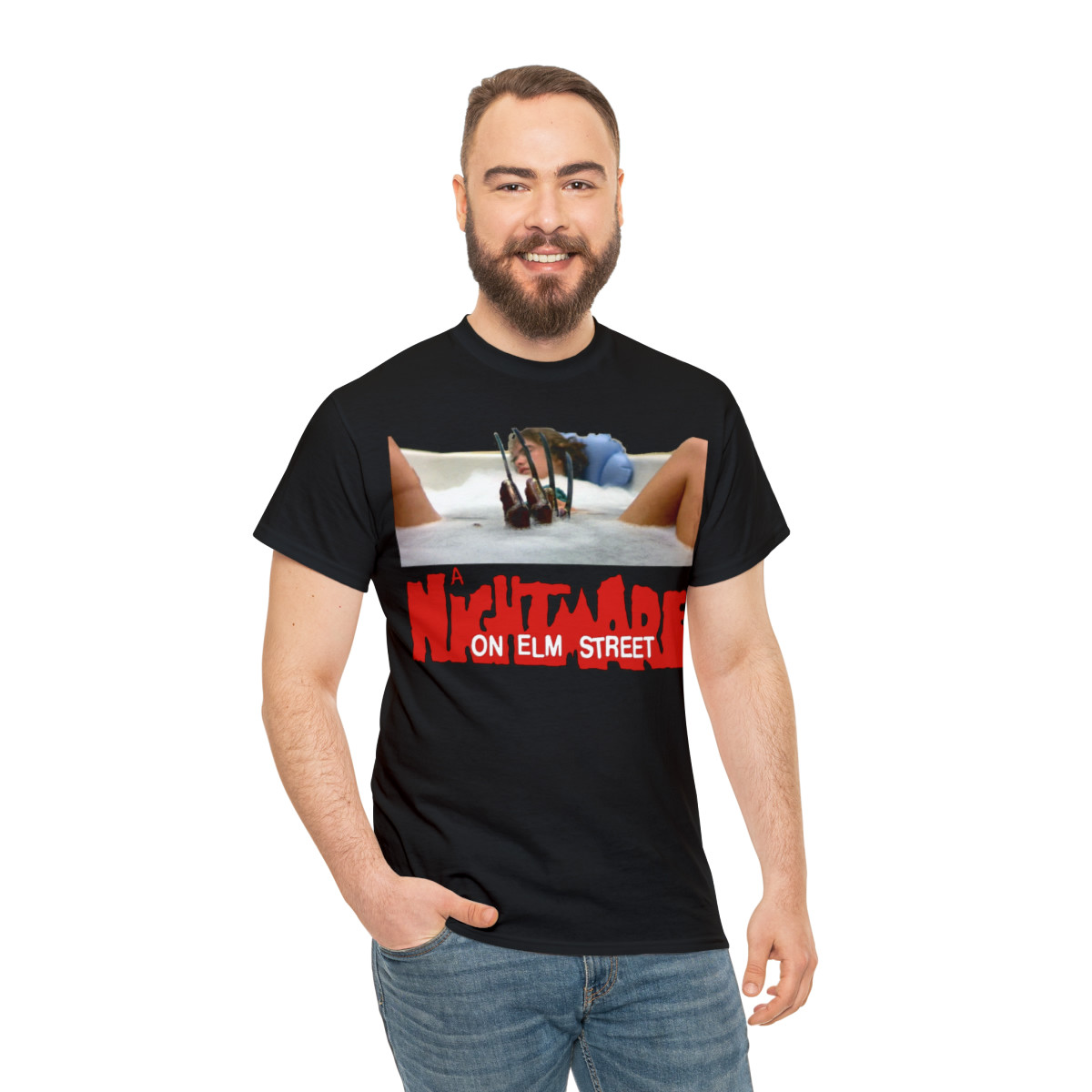 A Nightmare On Elm St Tub Scene Unisex Heavy Cotton Tee