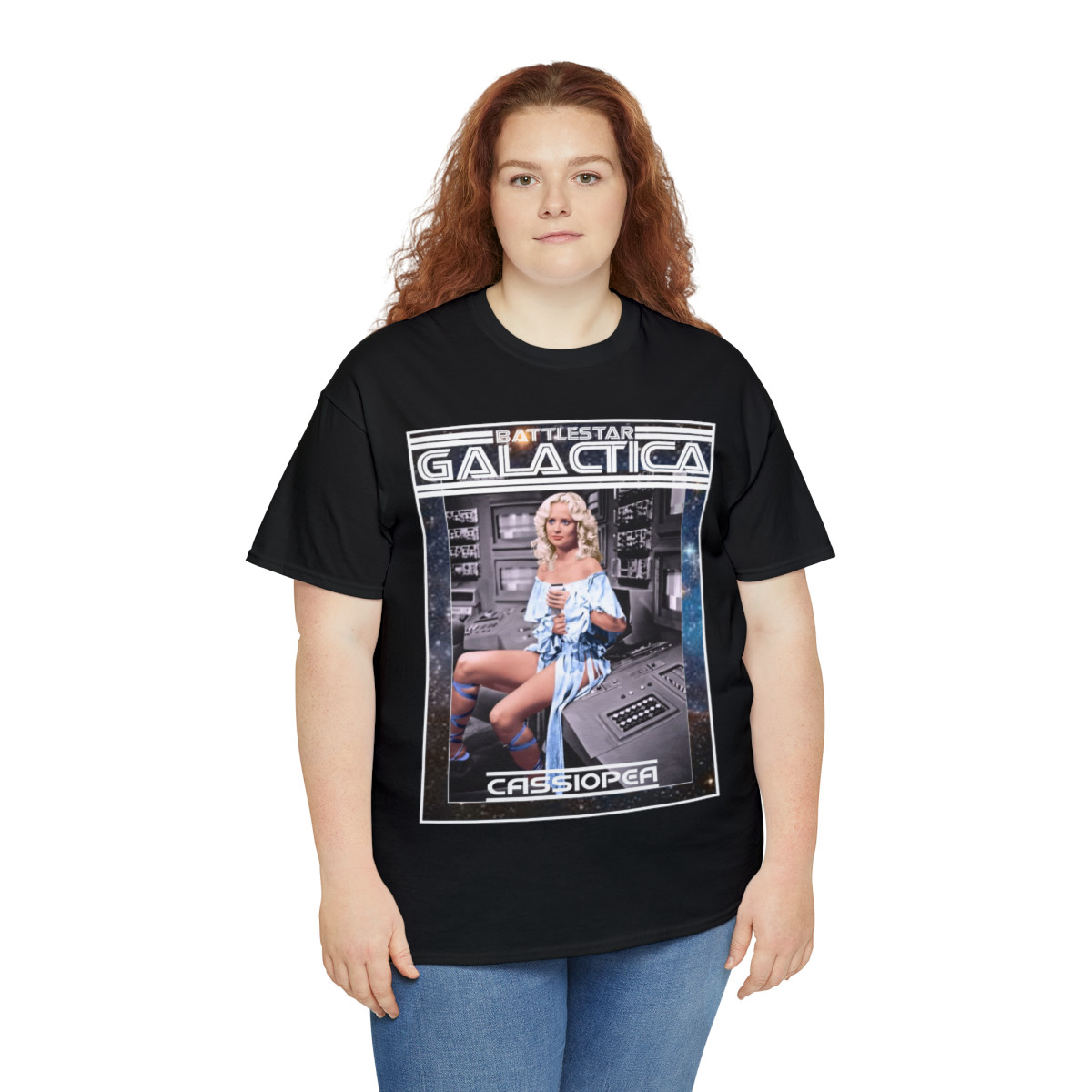 Battlestar Galactica Cassiopea Unisex Heavy Cotton Tee