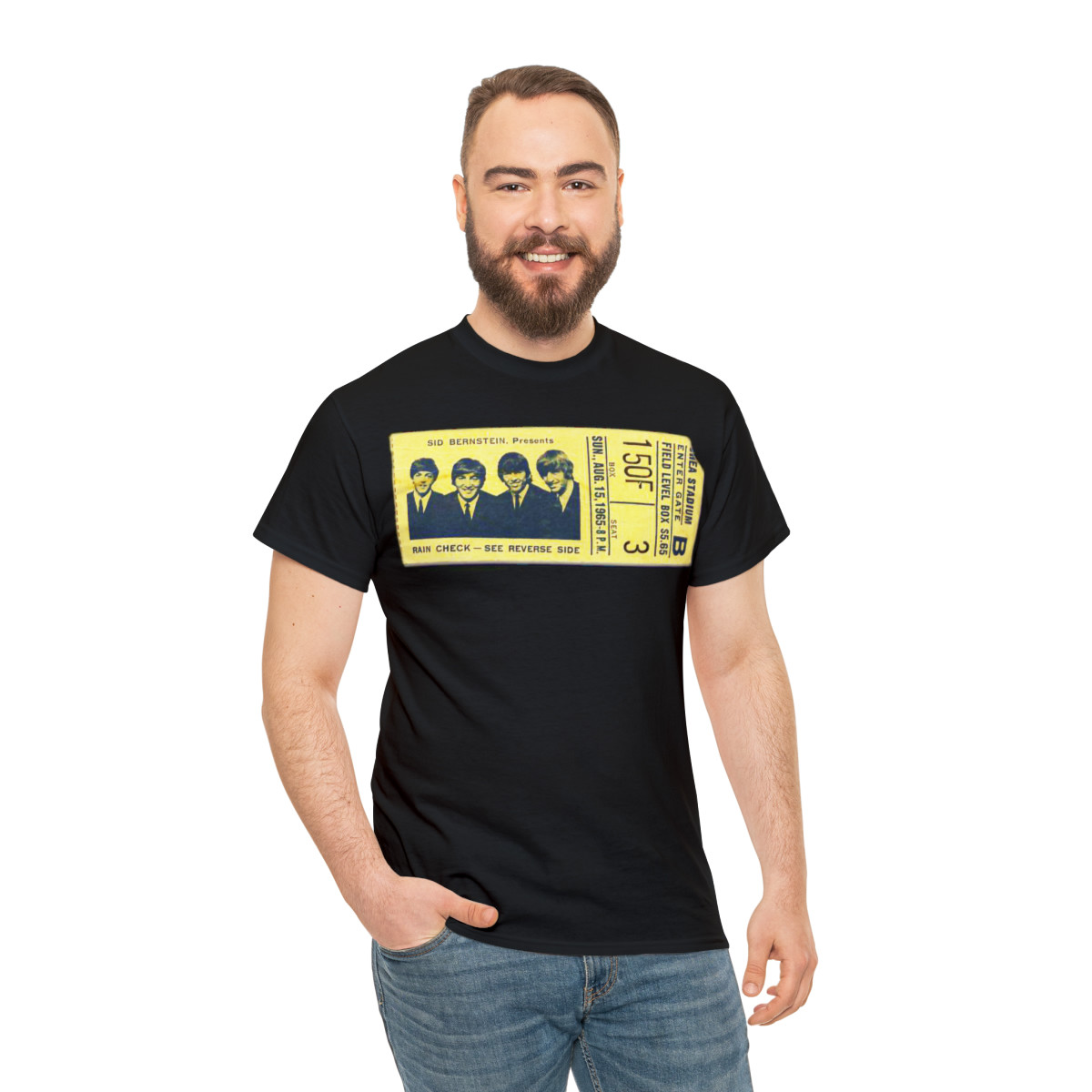 The Beatles ticket stub from Shea Stadium 1965 Short Sleeve Tee