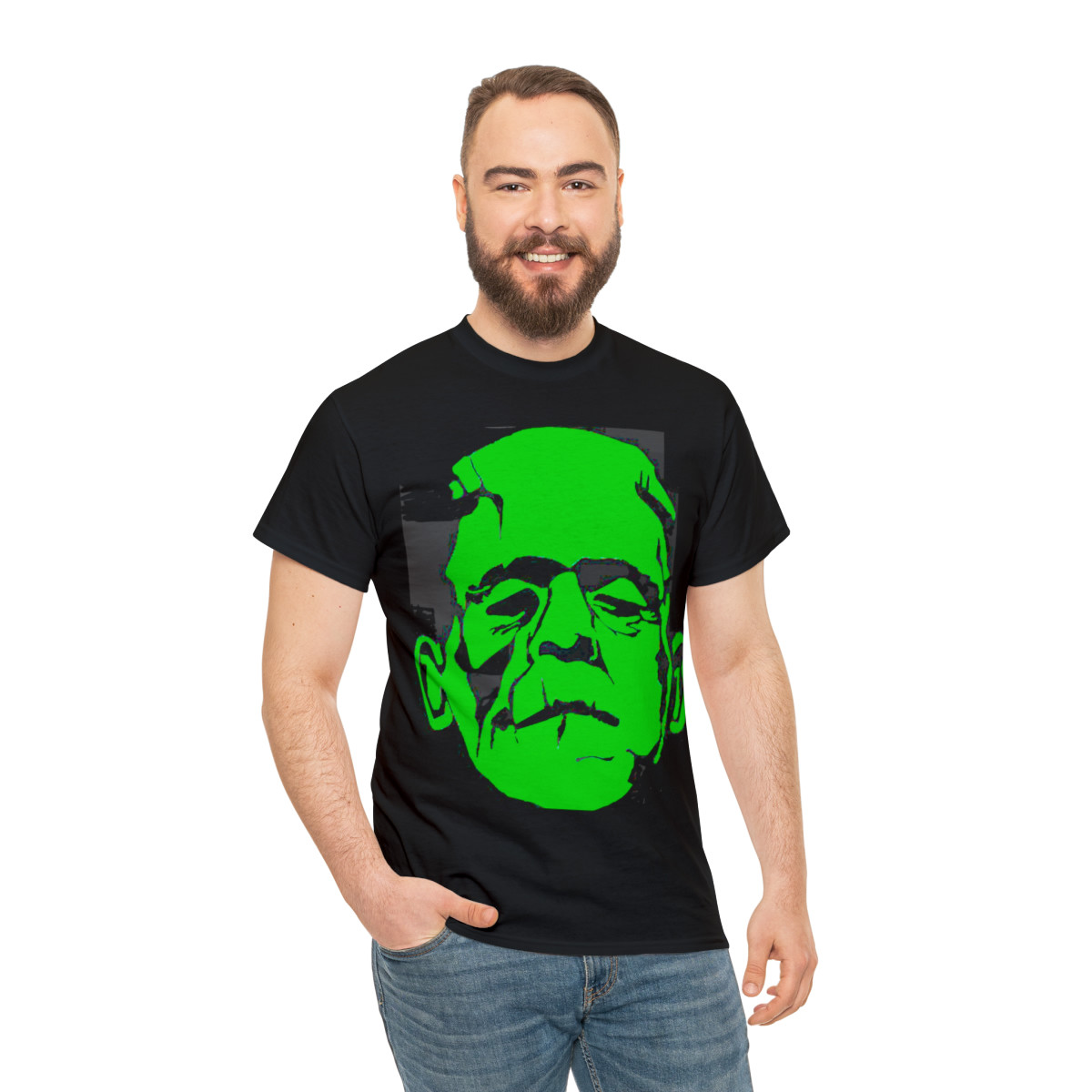The Frankenstein monster light green   Short Sleeve Tee
