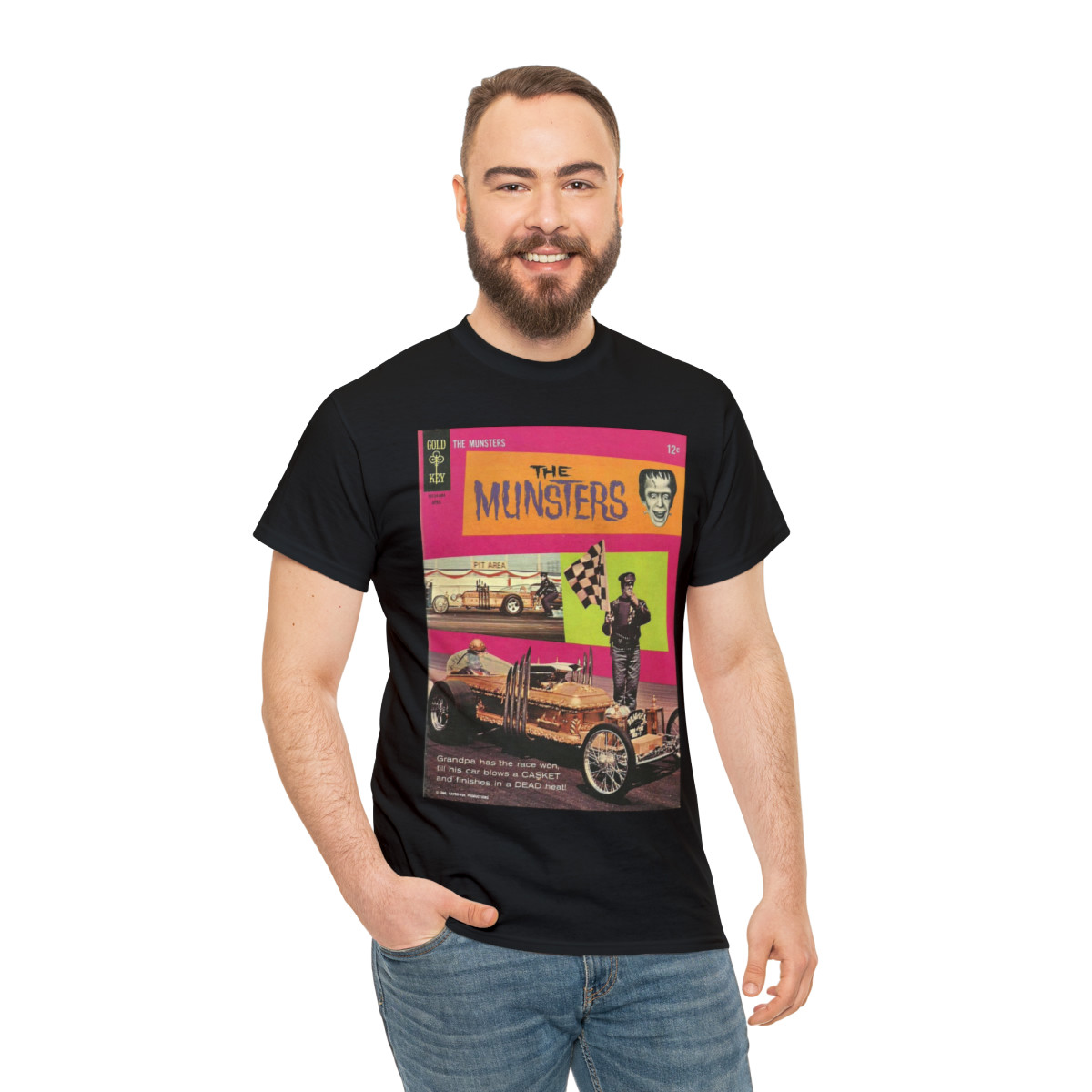 MUNSTERS DRAGULA Unisex Heavy Cotton Tee