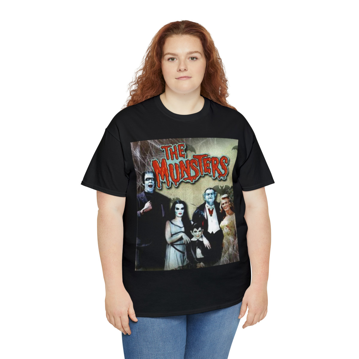MUNSTERS cast  Unisex Heavy Cotton Tee