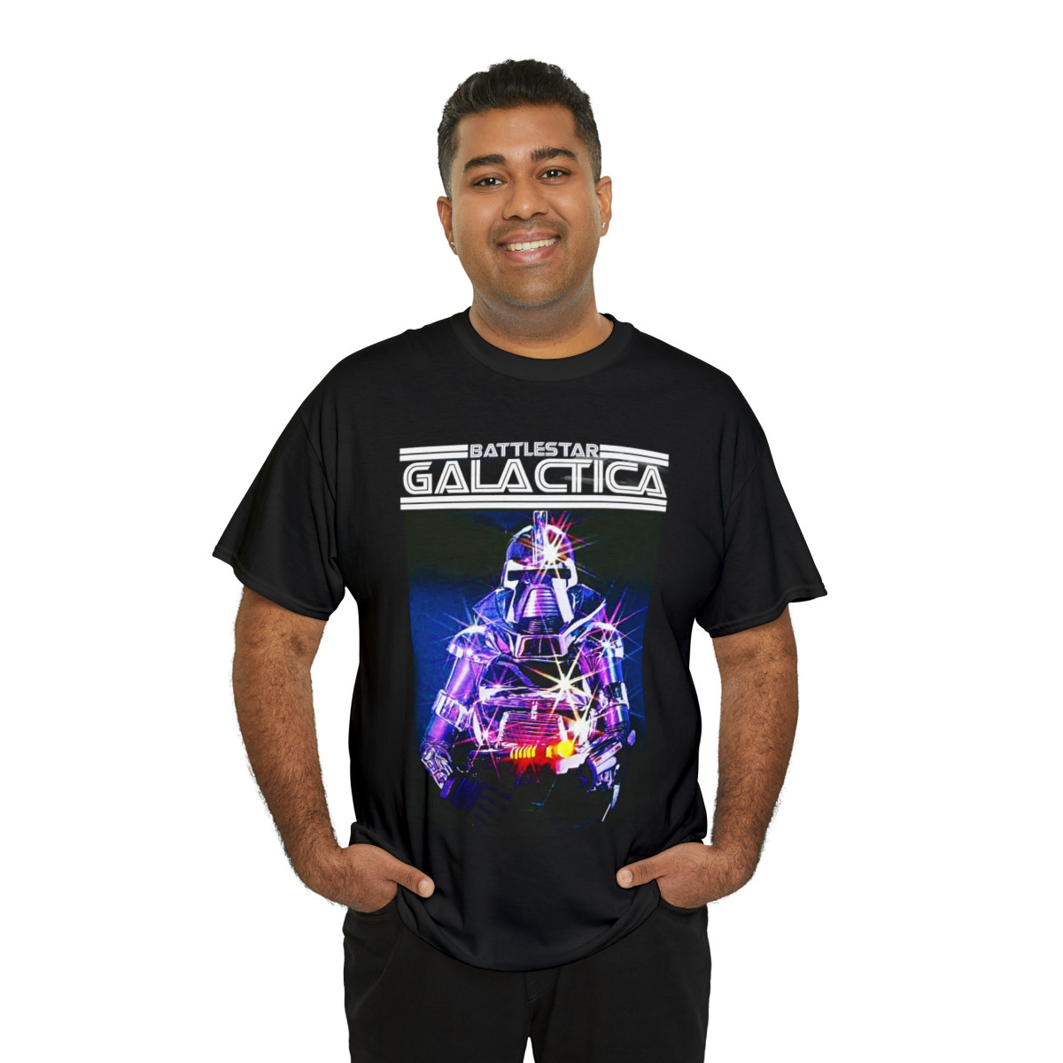 Battlestar Galactica 1978 Classic Cylon Unisex Heavy Cotton Tee