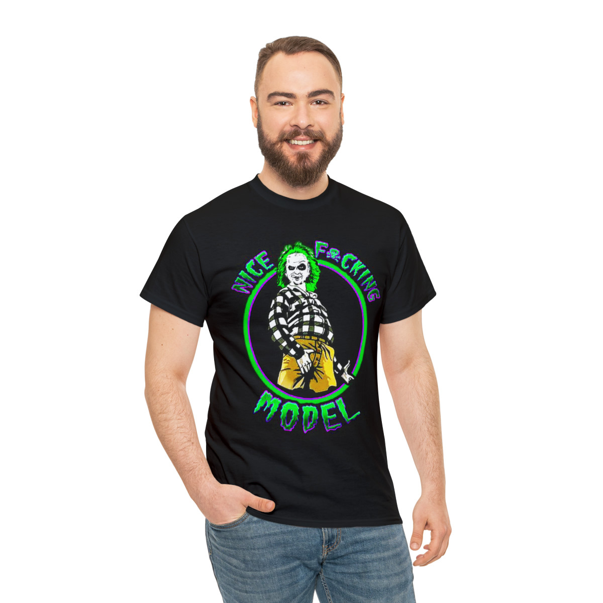 Beetlejuice Nice Fn Model  Short Sleeve Tee