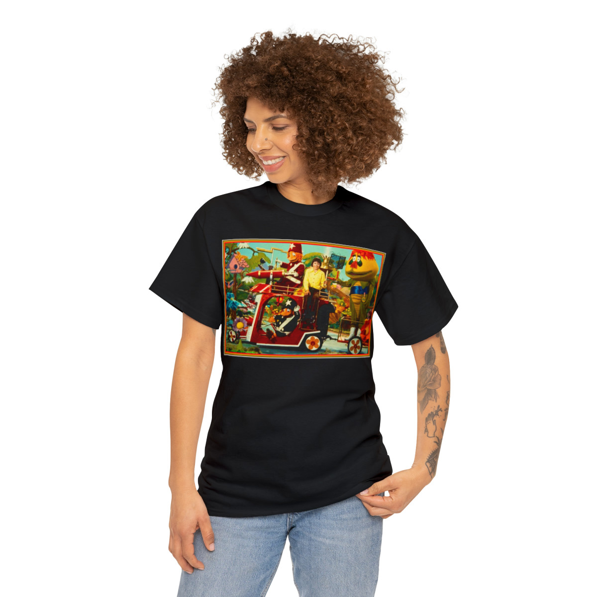 HR Pufnstuf and cast Sid & Marty Krofft 1970s Saturdays Short Sleeve Tee