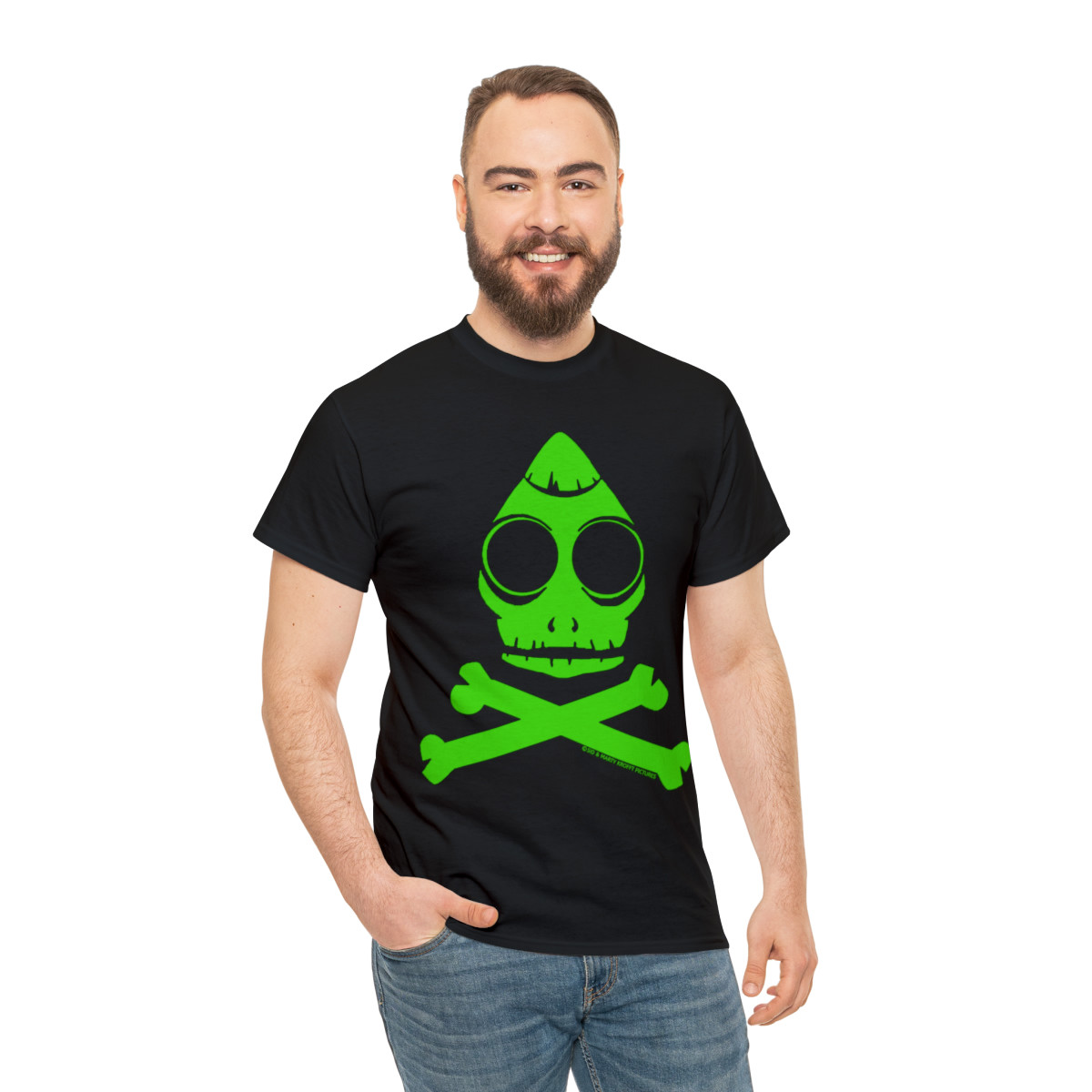 Sid and Marty Krofft Sleestak Skull and Bones Short Sleeve Tee