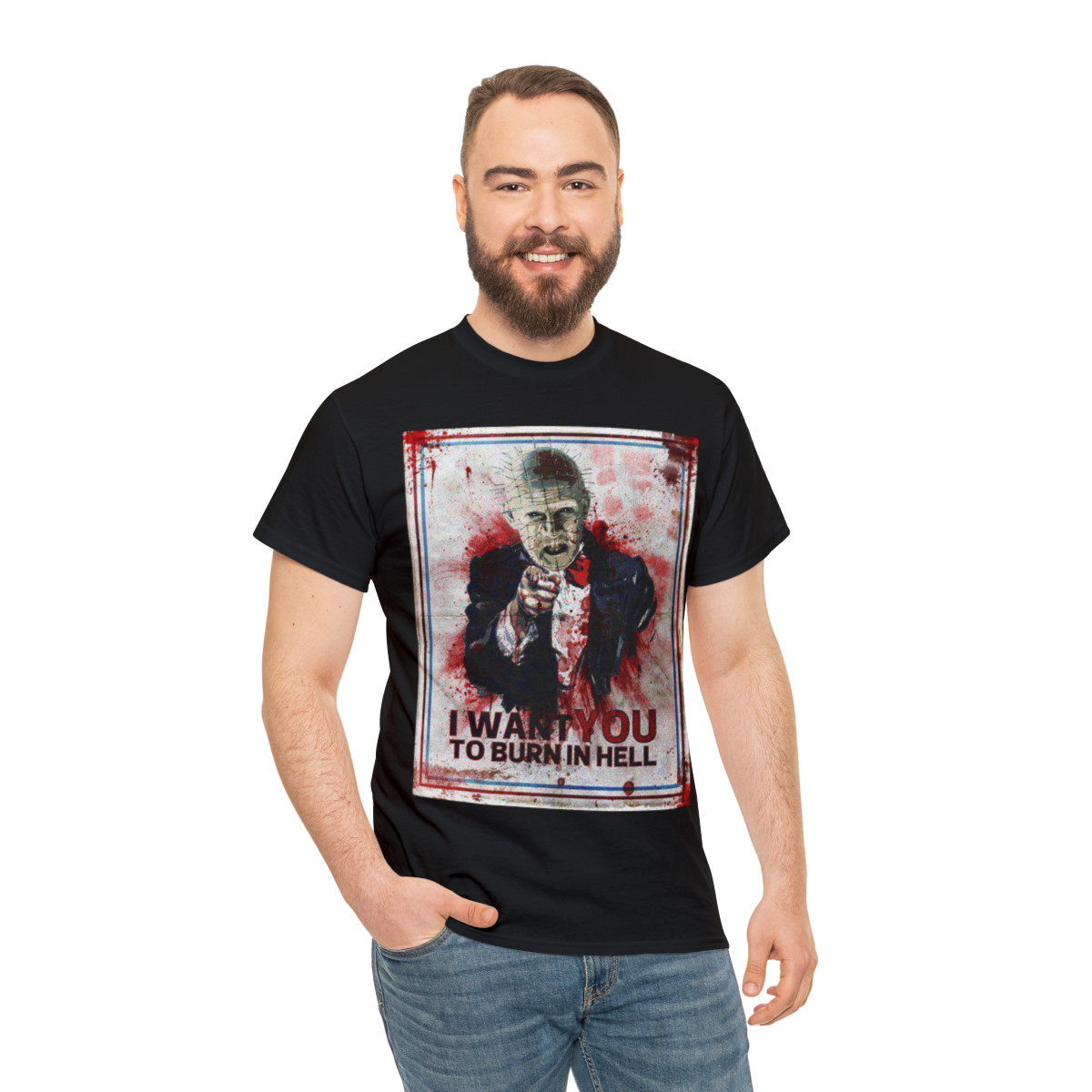 HELLRAISER Pinhead Wants You Unisex Heavy Cotton Tee