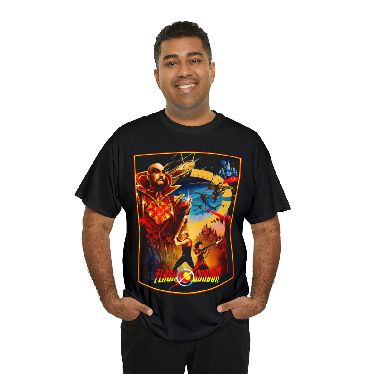 Flash Gordon Sci Fi Classic Unisex Heavy Cotton Tee
