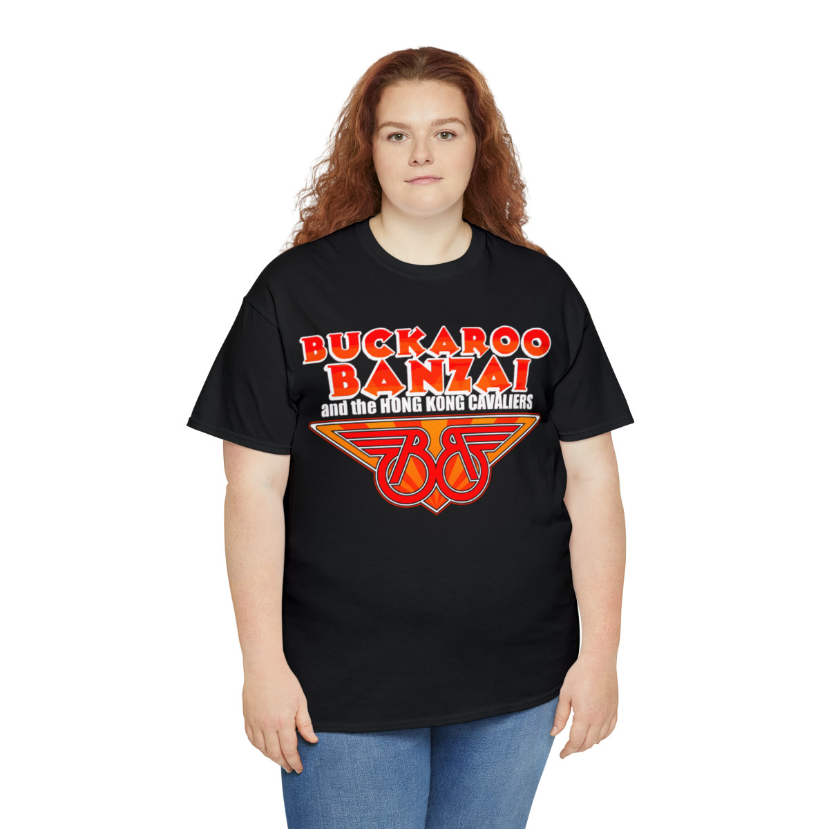 Buckaroo Banzi and the Hong Kong Caveliers logo Unisex Heavy Cotton Tee