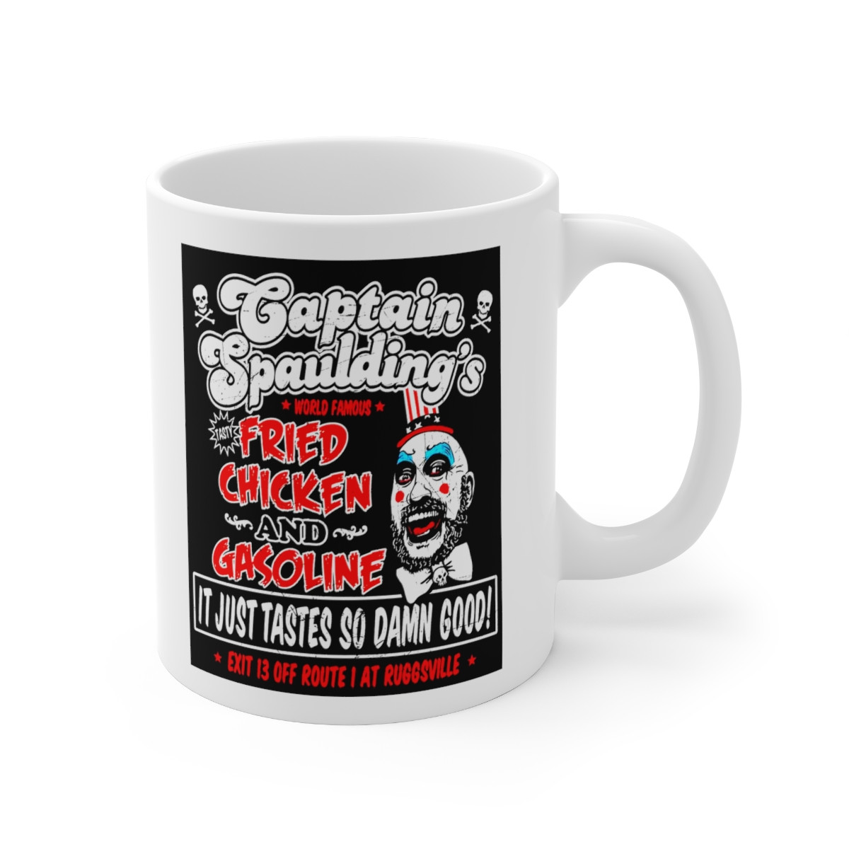 Captain Spaulding's Chicken and Gasoline Mug 11oz
