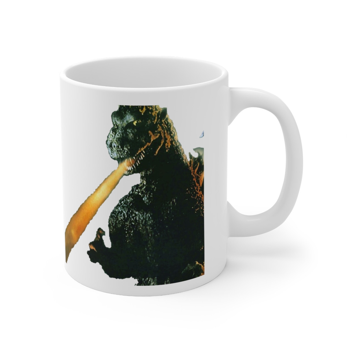 Godzilla Death Ray Wht Mug 11oz