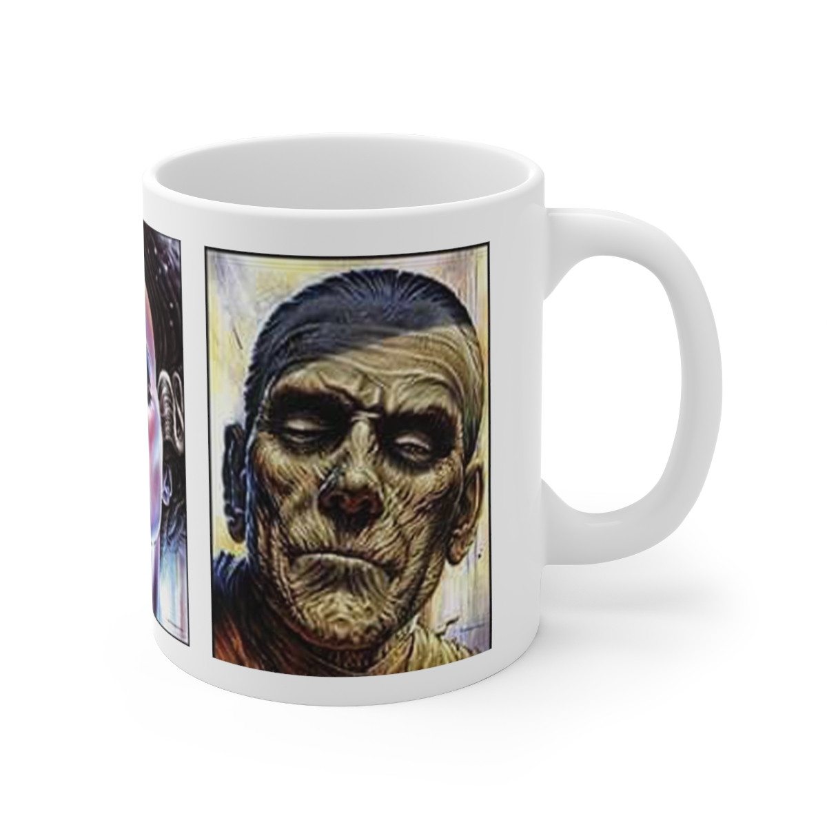 Mummy Bride Creature on white Mug 11oz