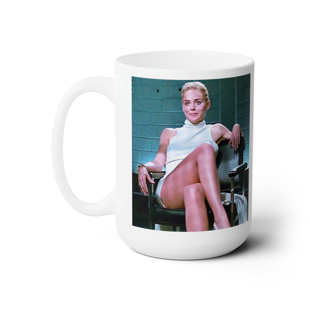 Basic Instinct sexy Sharon Stone Mug 15oz