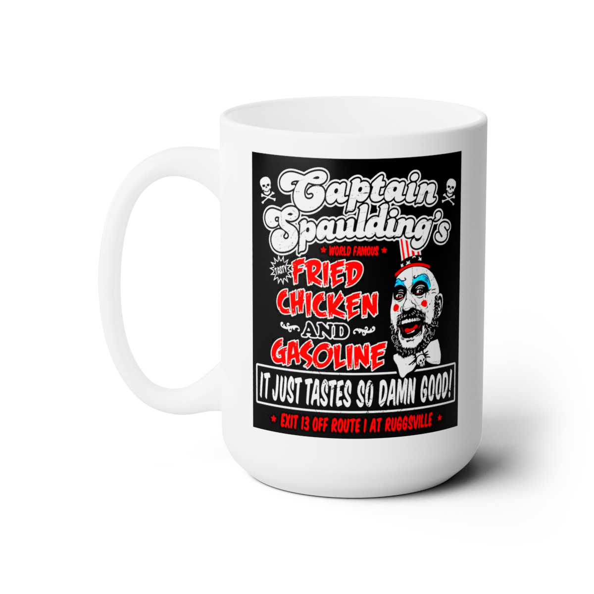 Captain Spaulding's Fried Chicken n Gasoline Mug 15oz