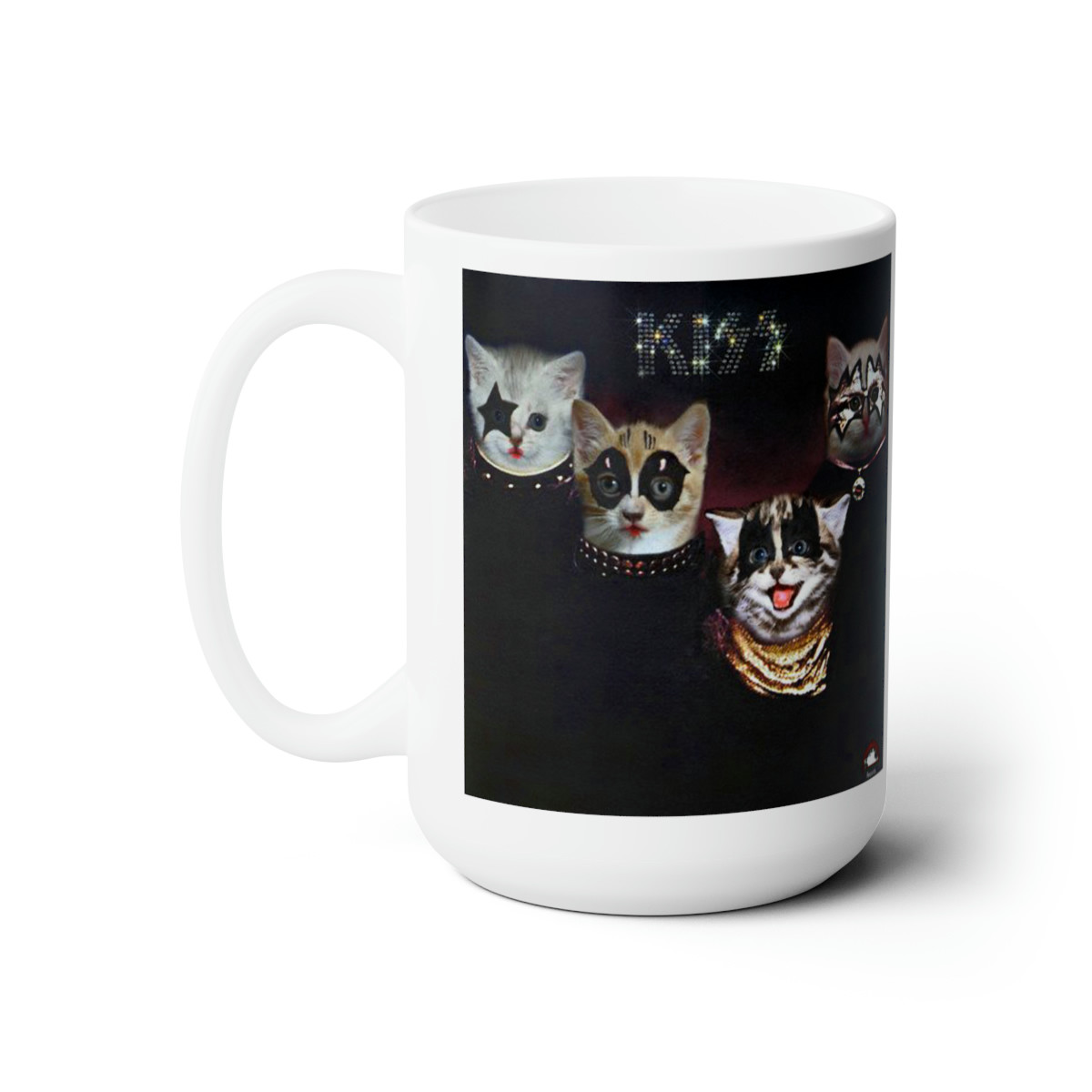 KISS Kittens 1st record Cat Rock  Mug 15oz