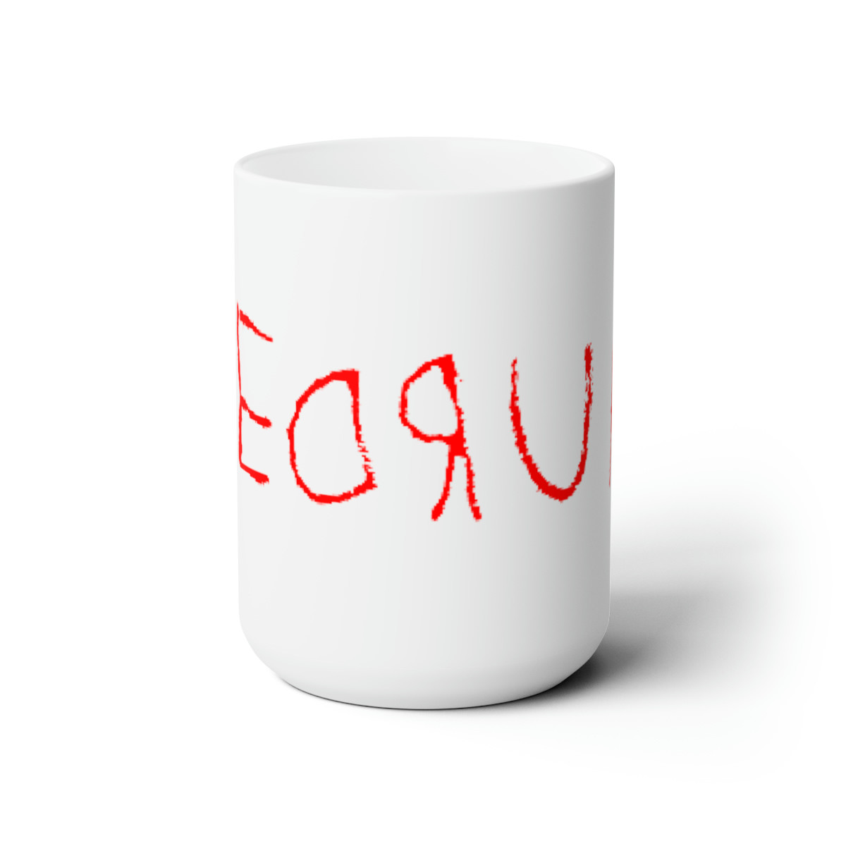 The Shining REDRUM white Mug 15oz