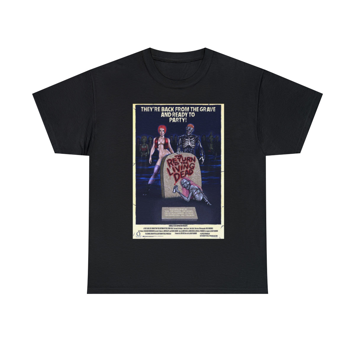 Return Of The living Dead Poster Unisex Heavy Cotton Tee