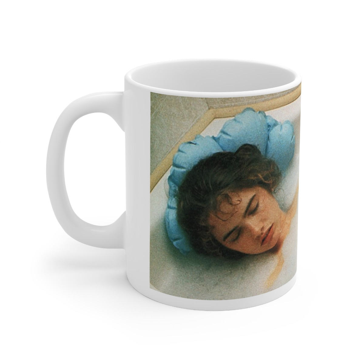 A Nightmare On Elm Street Nancy in the Tub with Freddy Kruger  white Mug 11oz