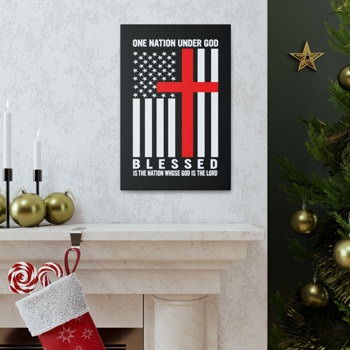 One Nation Under GOD! Canvas Gallery Wraps