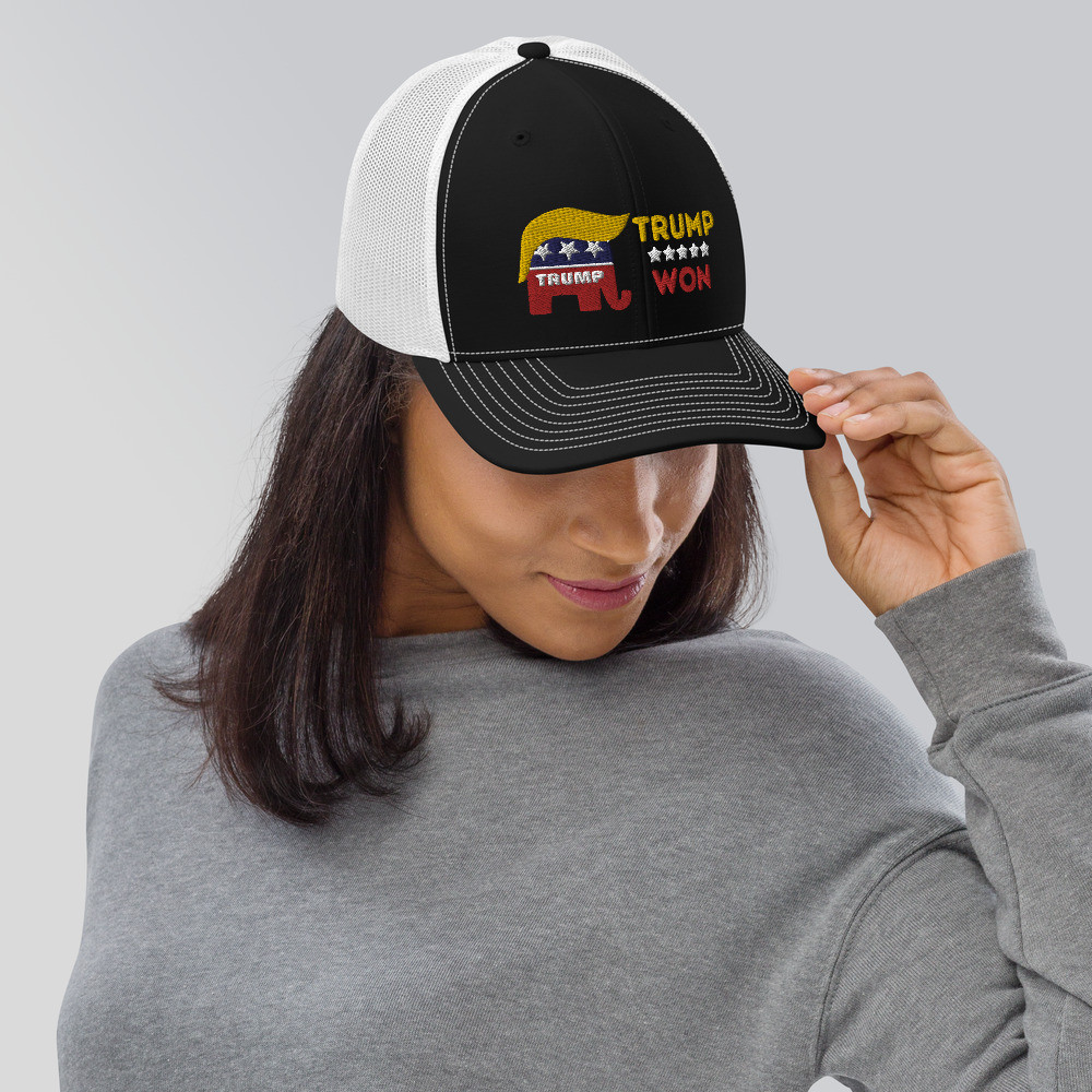 Trump Won 2020 Election Trucker Cap