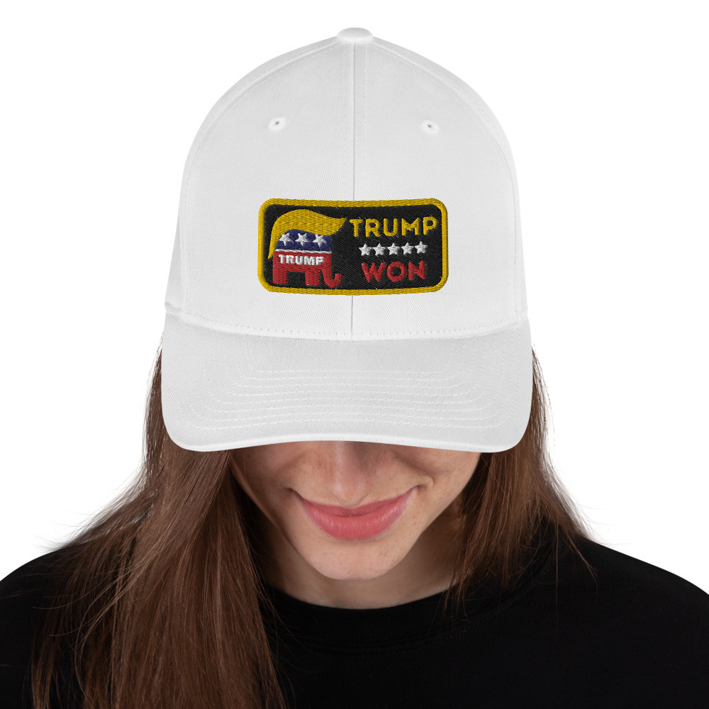 Trump Won Patch Look Structured Twill Cap