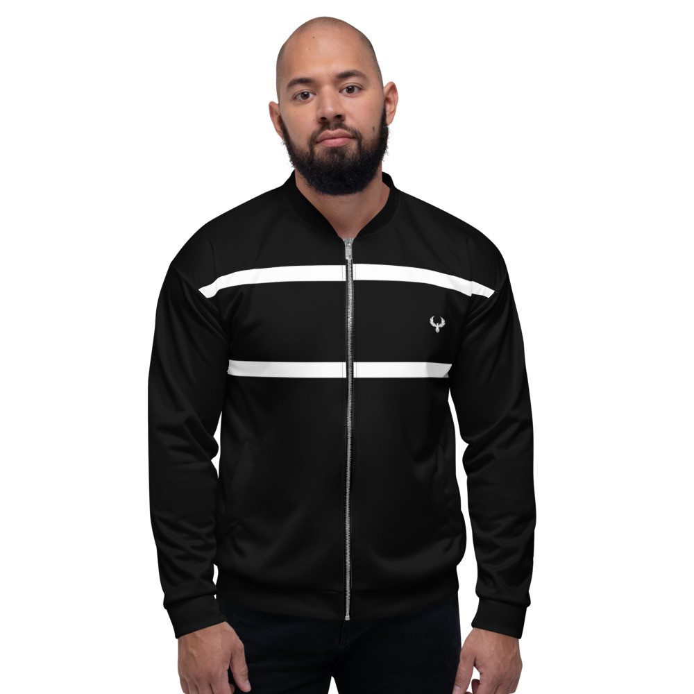 Nero e Bianco Unisex Bomber Jacket