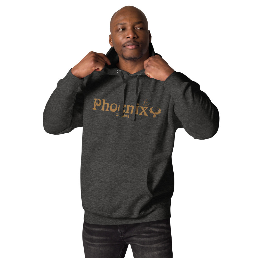 Legare Old Gold on Charcoal Heather Unisex Hoodie