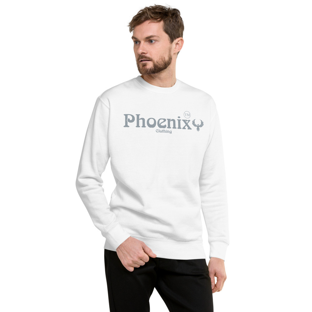 Legare Light Grey on White Unisex Sweatshirt