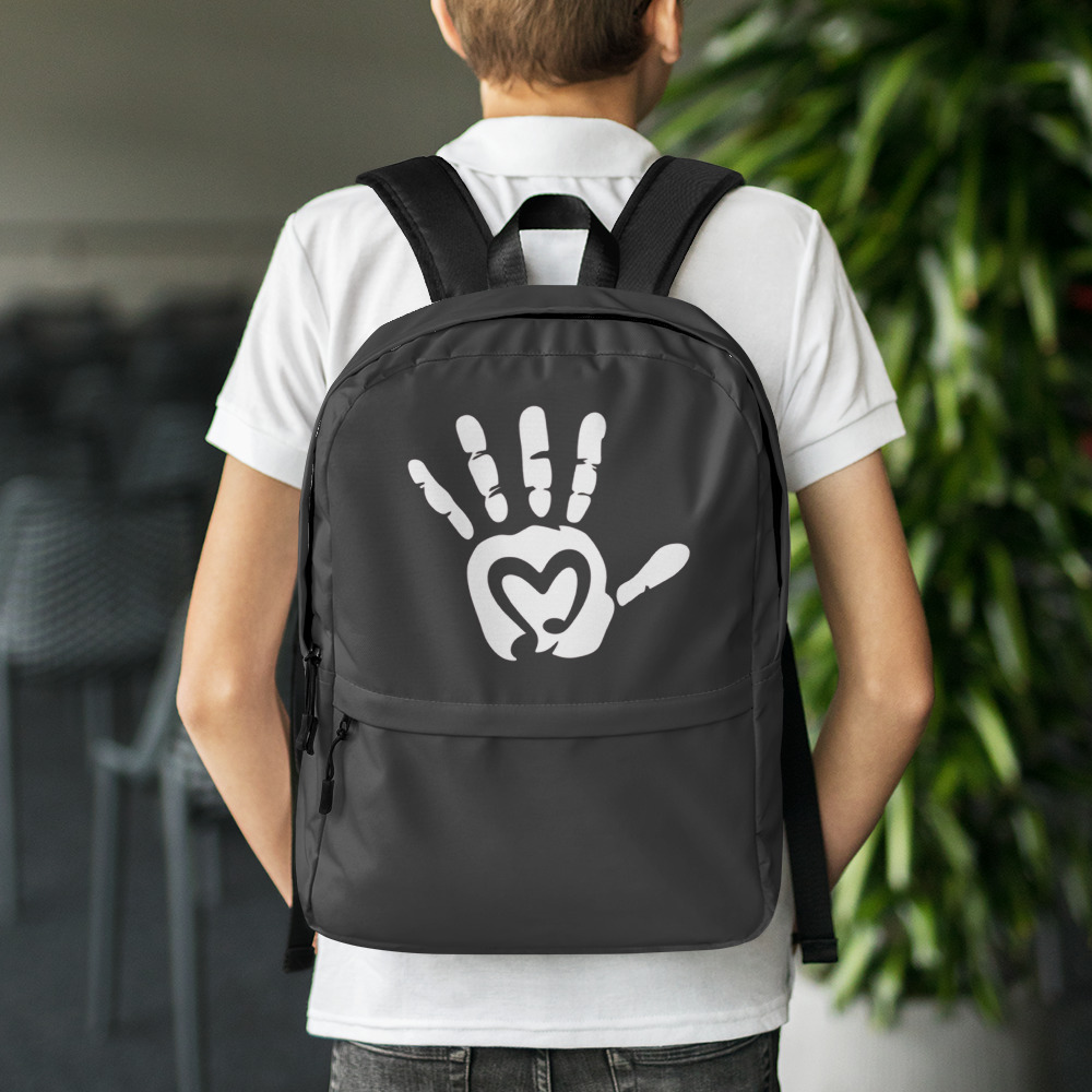 White Hand Music and the Message - Grey Backpack