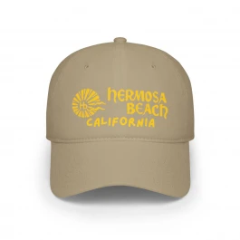 Hermosa Beach California / Low Profile Baseball Cap
