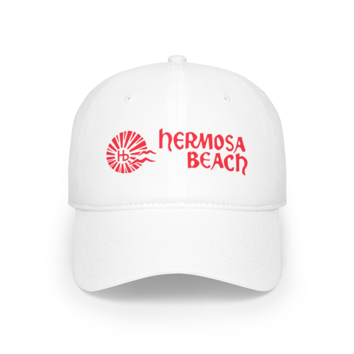 Hermosa Beach California / Low Profile Baseball Cap