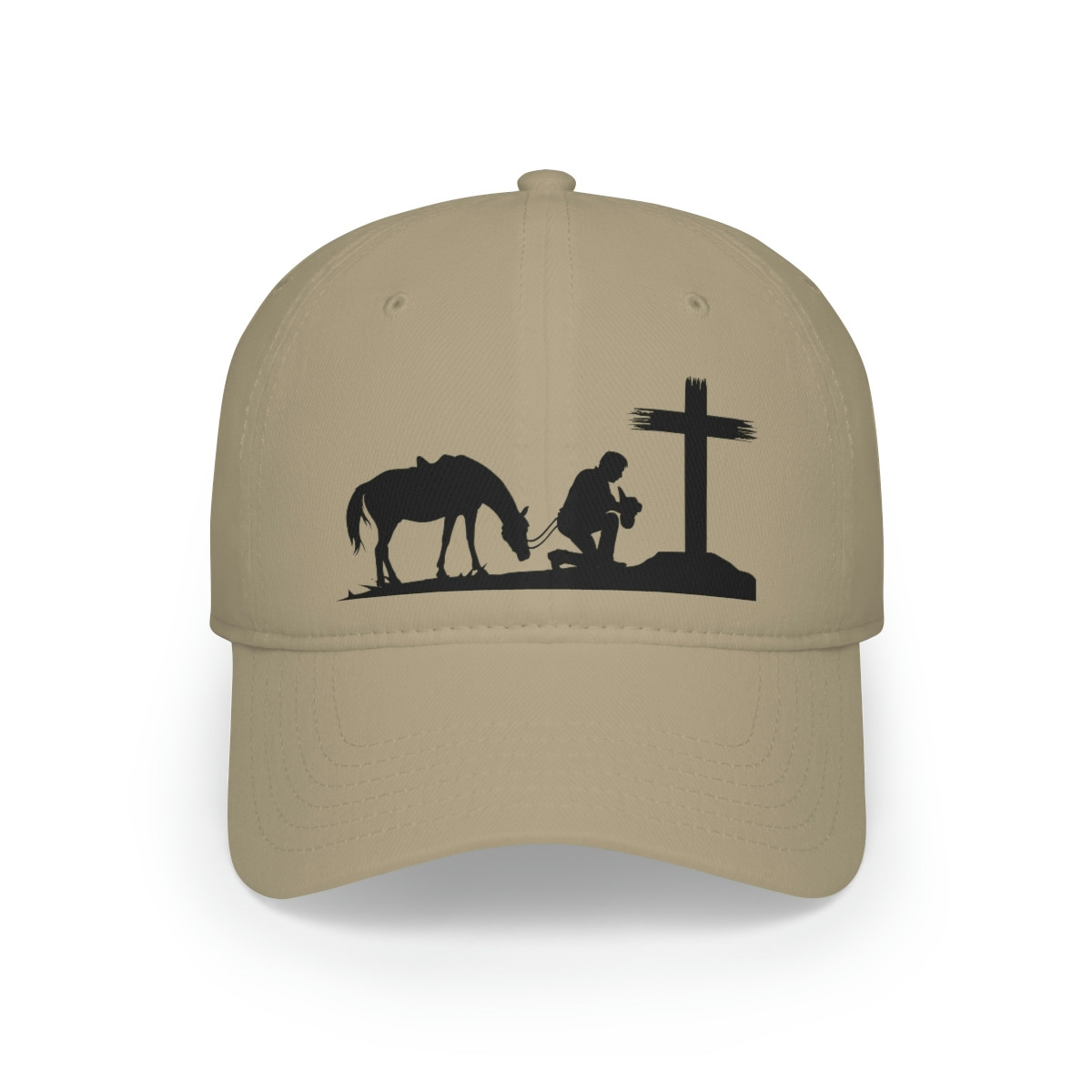 Real Men Pray / Cowboy and the Cross / Low Profile Baseball Cap