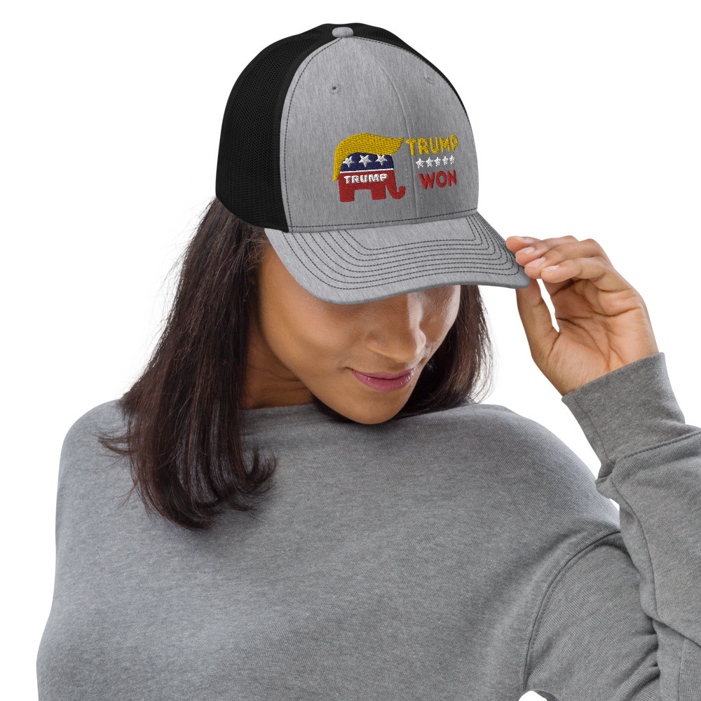 Trump Won 2020 Election Trucker Cap