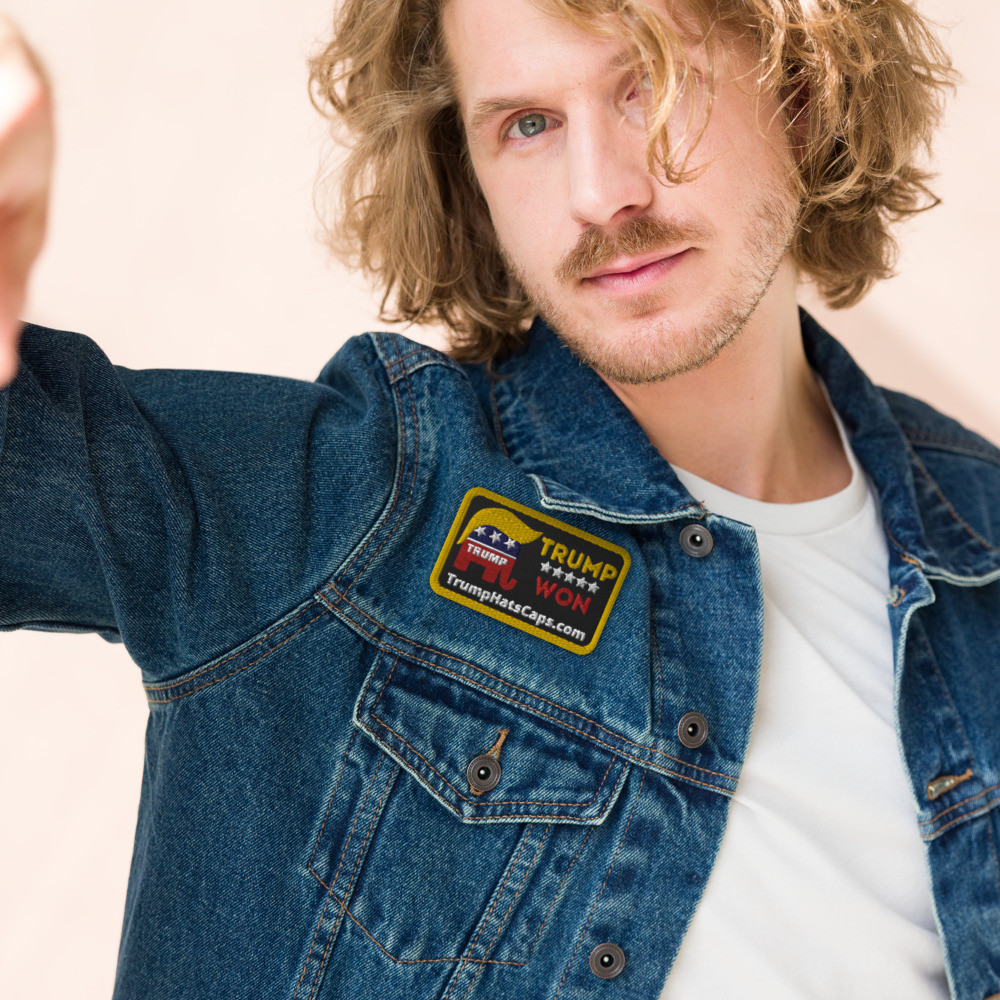 Trump Won Embroidered patches