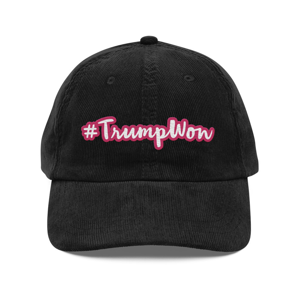 #Trump Won Vintage corduroy cap