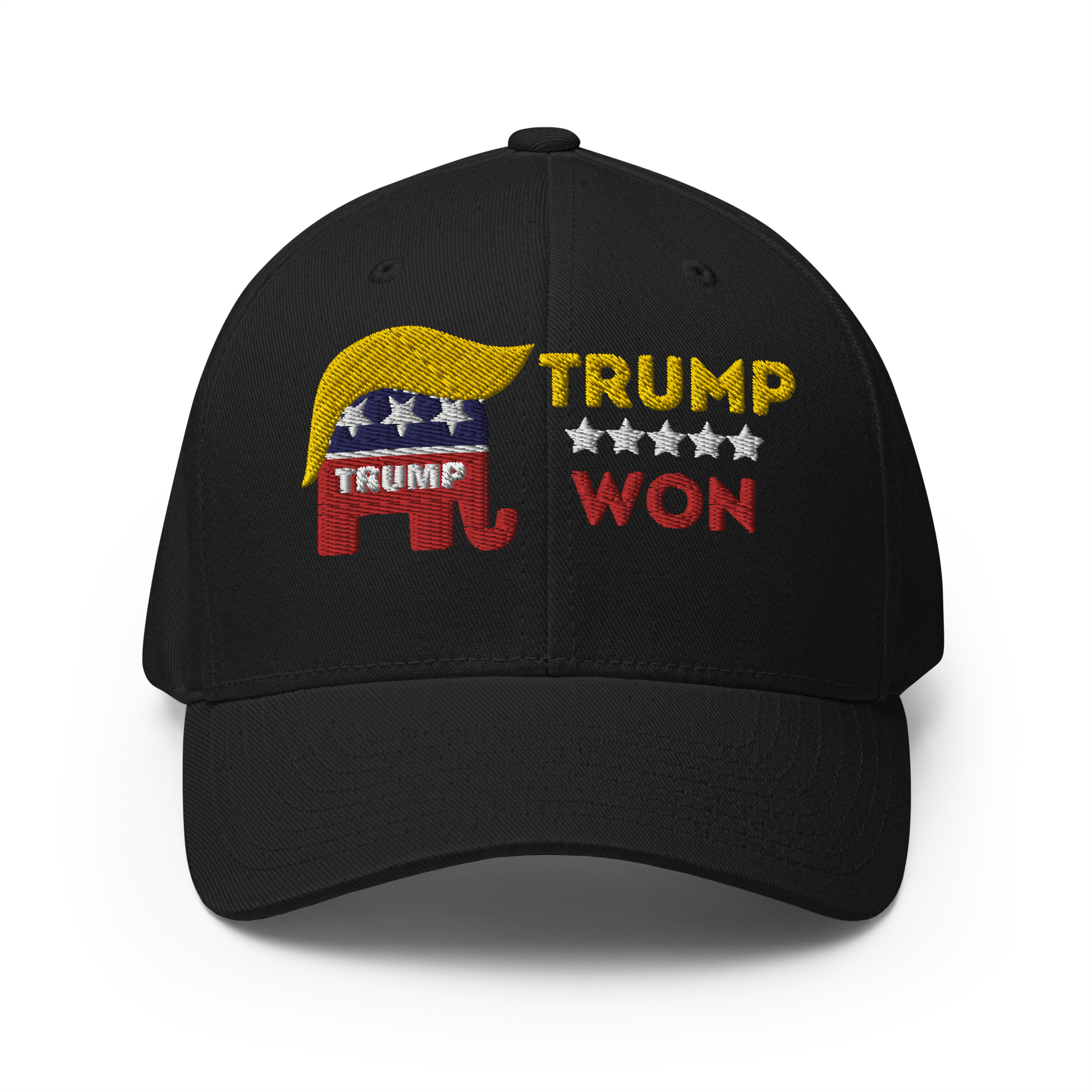 Trump Won Structured Twill Cap (TrumpHatsCaps.com on Back)
