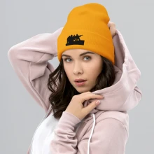 Cuffed Beanie black silhouette