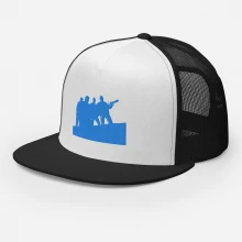 Trucker Cap blue silhouette