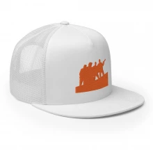Trucker Cap orange silhouette