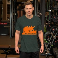 Unisex t-shirt orange silhouette