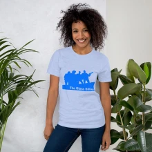 Unisex t-shirt blue silhouette