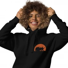 Unisex Hoodie orange circle