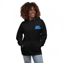 Unisex Hoodie blue silhouette