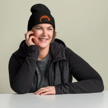 Cuffed Beanie orange circle
