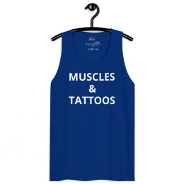 Men’s premium 'Muscles & Tattoos' tank top
