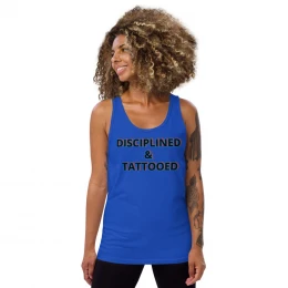 Unisex 'DISCIPLINED AND TATTOOED' Tank Top